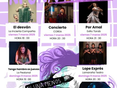 Cartel Ni una menos Ciclo XVIII